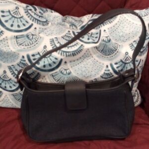 Blue shoulder purse